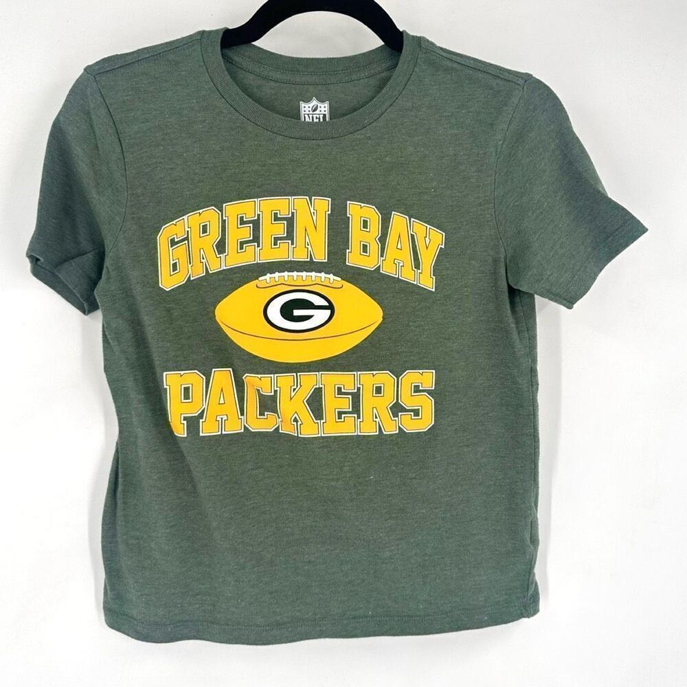NFL Team Apparel Green Bay Packers Long Sleeve kids‎ Unisex Football Shirt Large